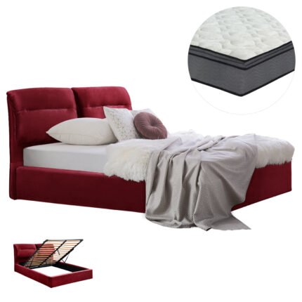 Αγόρασε ΚΡΕΒΑΤΙ ΔΙΠΛΟ & ΣΤΡΩΜΑ KENDRA HM10720.06 ΚΟΚΚΙΝΟ ΒΟΥΡΓΟΥΝΔΙΑΣ ΒΕΛΟΥΔΟ--ΑΠΟΘ.ΧΩΡΟΣ--160x200εκ σε μοναδική τιμή στο clickforshop.gr