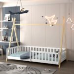 ΚΡΕΒΑΤΙ ΠΑΙΔΙΚΟ ΜΕ ΚΑΓΚΕΛΑ MUNK HM739.03 τ.MONTESSORI ΠΕΥΚΟ ΦΥΣΙΚΟ-ΛΕΥΚΟ--190x90εκ - Image 5