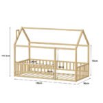 ΚΡΕΒΑΤΙ ΠΑΙΔΙΚΟ ΜΕ ΚΑΓΚΕΛΟ HOUSER HM706.01 τ.MONTESSORI ΞΥΛΟ ΠΕΥΚΟ ΦΥΣΙΚΟ-190x90εκ - Image 3