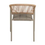 ΠΟΛΥΘΡΟΝΑ HOMAN HM6430.04 ΣΑΜΠΑΝΙ ΜΕΤΑΛΛΟ & TEXTILENE--ΜΠΕΖ P.E.RATTAN 53,5x62x75Υεκ - Image 5