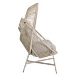 ΠΟΛΥΘΡΟΝΑ-ΦΩΛΙΑ RULER HM6506.02 ΜΟΚΑ ΜΕΤΑΛΛΟ-P.E.RATTAN--ΓΚΡΙ ΜΑΞΙΛΑΡΙΑ 90x85x149Υεκ - Image 4