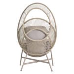 ΠΟΛΥΘΡΟΝΑ-ΦΩΛΙΑ RULER HM6506.02 ΜΟΚΑ ΜΕΤΑΛΛΟ-P.E.RATTAN--ΓΚΡΙ ΜΑΞΙΛΑΡΙΑ 90x85x149Υεκ - Image 5