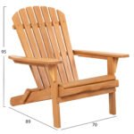 ΠΟΛΥΘΡΟΝΑ LOUNGE ΠΤΥΣΣΟΜΕΝΗ SKALL HM6619 ΞΥΛΟ TEAK ΦΥΣΙΚΟ 70.5x85x92Υεκ. - Image 2