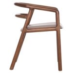 ΠΟΛΥΘΡΟΝΑ ΤΡΑΠΕΖΑΡΙΑΣ EFFY HM18393.03 ΦΡΑΞΙΝΟΣ ΣΕ ΚΑΡΥΔΙ-ΚΑΘΙΣΜΑ ΜΠΕΖ PU 57x57x70Υεκ - Image 4