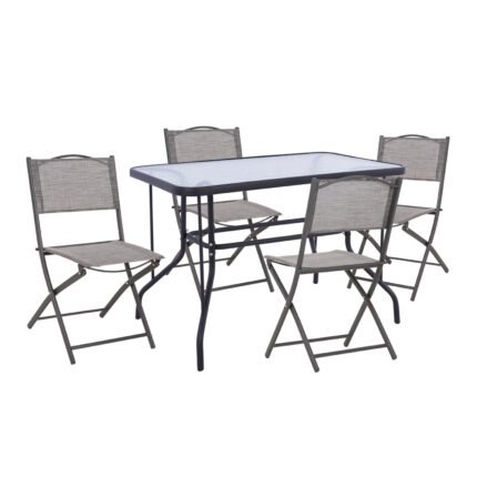 Αγόρασε ΣΕΤ ΕΞ.ΧΩΡΟΥ 5ΤΜΧ MAG HM21033 ΤΡΑΠΕΖΙ ADAM & 4 ΠΤΥΣΣΟΜΕΝΕΣ ΚΑΡΕΚΛΕΣ ΓΚΡΙ σε μοναδική τιμή στο clickforshop.gr