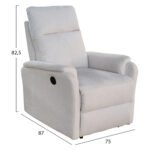 ΣΕΤ ΚΑΝΑΠΕΣ-ΠΟΛΥΘΡΟΝΑ RELAX SYNTHIA HM10735.01 ΜΠΕΖ ΥΦΑΣΜΑ-ΗΛΕΚΤΡΙΚΗ ΑΝΑΚΛΙΣΗ [L] - Image 3