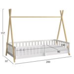 ΣΕΤ ΠΑΙΔΙΚΟΥ ΔΩΜΑΤΙΟΥ 6TMX PASCHAL HM21337 ΞΥΛΟ ΠΕΥΚΟΥ--ΜΕΛΑΜΙΝΗ-ΛΕΥΚΟ - Image 2