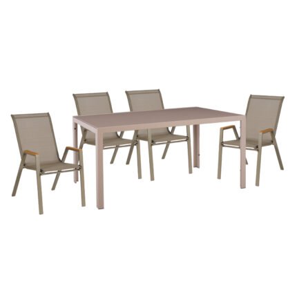 Αγόρασε ΣΕΤ ΤΡΑΠΕΖΑΡΙΑΣ 5ΤΜΧ OFER HM10729.04 ΚΑΡΕΚΛΕΣ ΜΕΤΑΛ. & ΤΡΑΠΕΖΙ 150x90εκ ΚΑΠΟΥΤΣΙΝΟ σε μοναδική τιμή στο clickforshop.gr