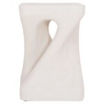 ΣΚΑΜΠΟ ΤΕΤΡΑΓΩΝΟ SANTORINI HM18337 ΠΟΛΥΡΗΤΙΝΗ--ΥΠΟΛΕΥΚΟ ΧΡΩΜΑ 30x30x45Yεκ - Image 3