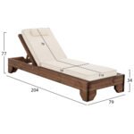 ΞΑΠΛΩΣΤΡΑ ΚΟΡΙΝΟΣ HM10772.60T ΞΥΛΟ ΠΕΥΚΟΥ ΚΑΡΥΔΙ--ΜΑΞΙΛΑΡΙ ΕΚΡΟΥ 79x204x77Υεκ - Image 2