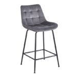 Αγόρασε ERMINA GREY VELVET ΥΦΑΣΜΑ 64εκ. ΣΚΑΜΠΟ ΜΕΤΑΛΛΙΚΟ 49X50X64-94εκ. σε μοναδική τιμή στο clickforshop.gr