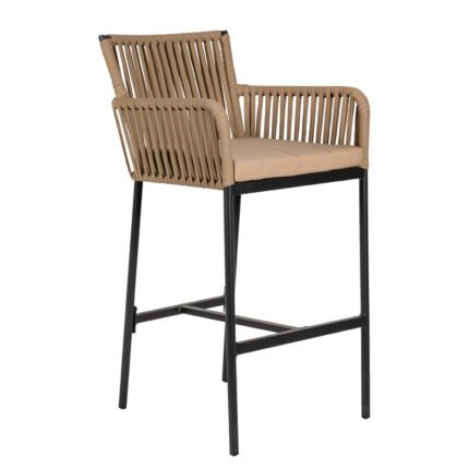 Βρες το Σκαμπό ArteLibre KINTAMPO Μπεζ/Μαύρο Αλουμίνιο/Rattan 55x58x108cm σε μοναδική τιμή στο clickforshop.gr