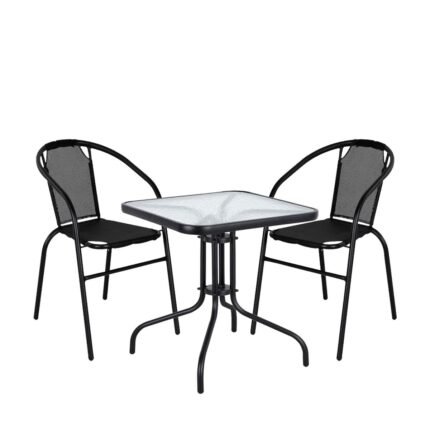 Βρες το Σετ Τραπεζαρία Κήπου ArteLibre MARS Μέταλλο Μαύρο/Γκρι Με 2 Πολυθρόνες σε μοναδική τιμή στο clickforshop.gr