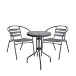 Βρες το Σετ Τραπεζαρία Κήπου ArteLibre EARTH Μέταλλο Γκρι Με 2 Πολυθρόνες σε μοναδική τιμή στο clickforshop.gr