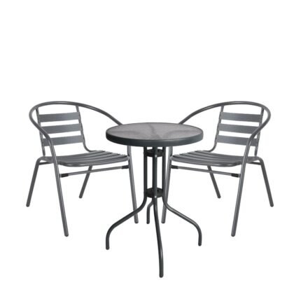 Βρες το Σετ Τραπεζαρία Κήπου ArteLibre EARTH Μέταλλο Γκρι Με 2 Πολυθρόνες σε μοναδική τιμή στο clickforshop.gr