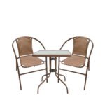 Βρες το Σετ Τραπεζαρία Κήπου ArteLibre MARS Μέταλλο Καφέ Με 2 Πολυθρόνες σε μοναδική τιμή στο clickforshop.gr