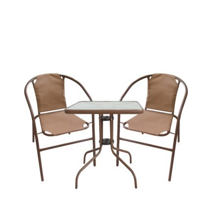 Βρες το Σετ Τραπεζαρία Κήπου ArteLibre MARS Μέταλλο Καφέ Με 2 Πολυθρόνες σε μοναδική τιμή στο clickforshop.gr