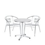 Βρες το Σετ Τραπεζαρία Κήπου ArteLibre IO Αλουμίνιο Ασημί Με 2 Πολυθρόνες 14990090 σε μοναδική τιμή στο clickforshop.gr