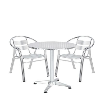 Βρες το Σετ Τραπεζαρία Κήπου ArteLibre IO Αλουμίνιο Ασημί Με 2 Πολυθρόνες 14990095 σε μοναδική τιμή στο clickforshop.gr