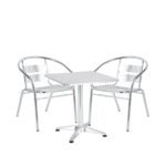 Βρες το Σετ Τραπεζαρία Κήπου ArteLibre CALLISTO Αλουμίνιο Ασημί Με 2 Πολυθρόνες 14990098 σε μοναδική τιμή στο clickforshop.gr