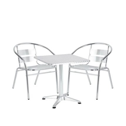Βρες το Σετ Τραπεζαρία Κήπου ArteLibre CALLISTO Αλουμίνιο Ασημί Με 2 Πολυθρόνες 14990098 σε μοναδική τιμή στο clickforshop.gr