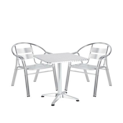 Βρες το Σετ Τραπεζαρία Κήπου ArteLibre CALLISTO Αλουμίνιο Ασημί Με 2 Πολυθρόνες 14990099 σε μοναδική τιμή στο clickforshop.gr