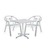 Βρες το Σετ Τραπεζαρία Κήπου ArteLibre CALLISTO Αλουμίνιο Ασημί Με 2 Πολυθρόνες 14990103 σε μοναδική τιμή στο clickforshop.gr