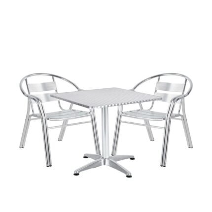 Βρες το Σετ Τραπεζαρία Κήπου ArteLibre CALLISTO Αλουμίνιο Ασημί Με 2 Πολυθρόνες 14990103 σε μοναδική τιμή στο clickforshop.gr