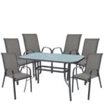 Βρες το Σετ Τραπεζαρία Κήπου ArteLibre SUN Μέταλλο Γκρι Με 6 Πολυθρόνες 14990105 σε μοναδική τιμή στο clickforshop.gr
