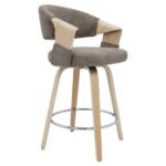 Βρες το Σκαμπό Bar ArteLibre VIONARA Ταμπά/Φυσικό 55x52.5x95cm σε μοναδική τιμή στο clickforshop.gr