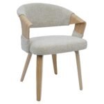Βρες το Καρέκλα Τραπεζαρίας ArteLibre MIRETTA Μπεζ/Φυσικό 55x56x78cm σε μοναδική τιμή στο clickforshop.gr