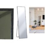 Καθρέπτης Δαπέδου Μαύρο Μέταλλο/Γυαλί 46x168cm - Image 2