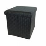 Βρες το Σκαμπό Με Αποθηκευτικό Χώρο Μαύρο Δέρμα 38x38x38cm σε μοναδική τιμή στο clickforshop.gr
