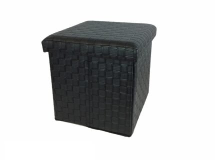 Βρες το Σκαμπό Με Αποθηκευτικό Χώρο Μαύρο Δέρμα 38x38x38cm σε μοναδική τιμή στο clickforshop.gr