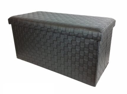 Βρες το Σκαμπό Με Αποθηκευτικό Χώρο Μαύρο Δέρμα 76x38x38cm σε μοναδική τιμή στο clickforshop.gr