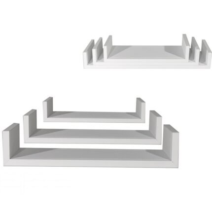 Βρες το Ράφια Τοίχου Λευκό MDF 60x15.5x8cm 50x15.5x8cm 40x15.5x8cm 3Τμχ σε μοναδική τιμή στο clickforshop.gr