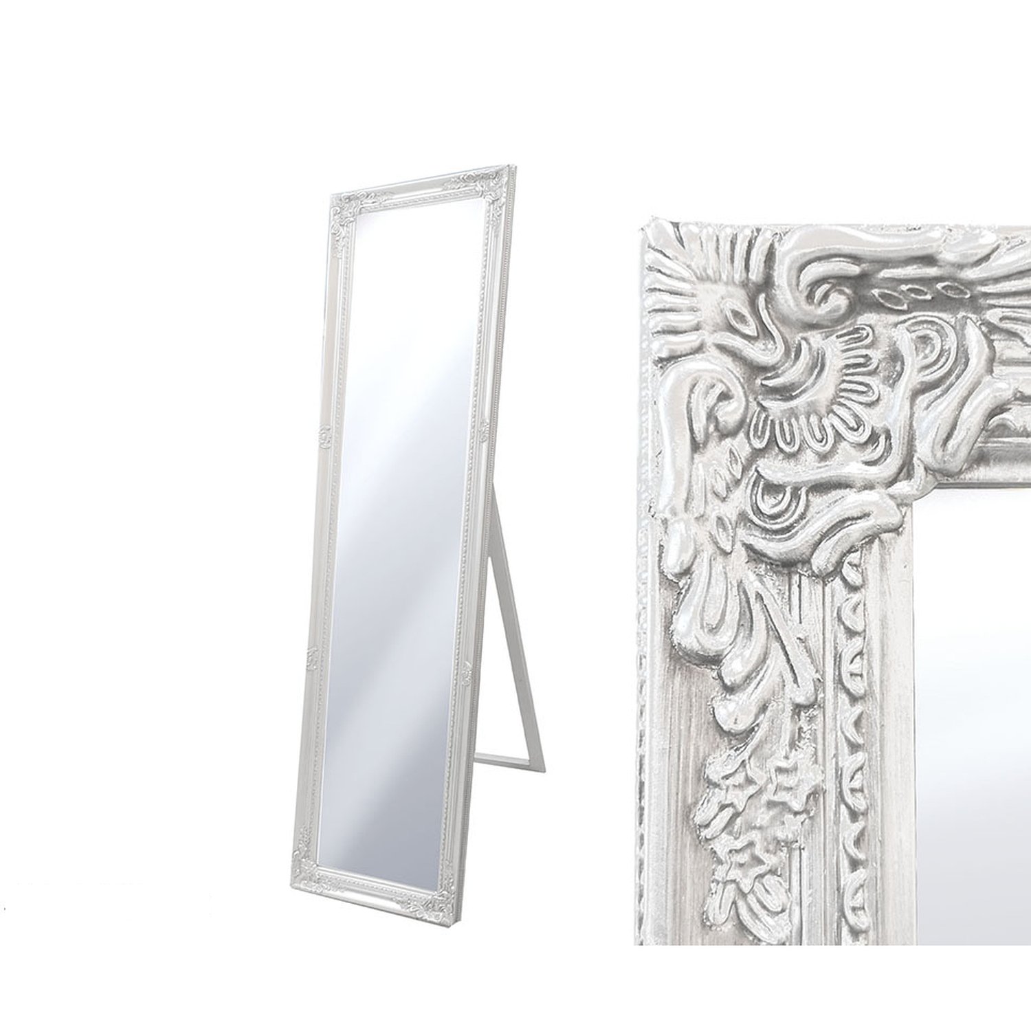 Καθρέπτης Αντικέ Λευκός 40x160cm Βρες το Καθρέπτης Αντικέ Λευκός 40x160cm σε μοναδική τιμή στο clickforshop.gr