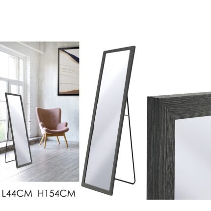 Βρες το Καθρέφτης μαύρο/ξύλινο 44x154cm σε μοναδική τιμή στο clickforshop.gr