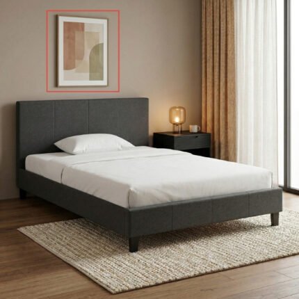 Βρες το Κρεβάτι Flat Megapap υφασμάτινο χρώμα ανθρακί 120x200εκ. σε μοναδική τιμή στο clickforshop.gr