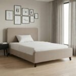 Βρες το Κρεβάτι Ovelia Megapap υφασμάτινο χρώμα μπεζ 120x200εκ. σε μοναδική τιμή στο clickforshop.gr