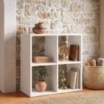 Βρες το Βιβλιοθήκη Cube Megapap χρώμα λευκό 60x30x60εκ. σε μοναδική τιμή στο clickforshop.gr