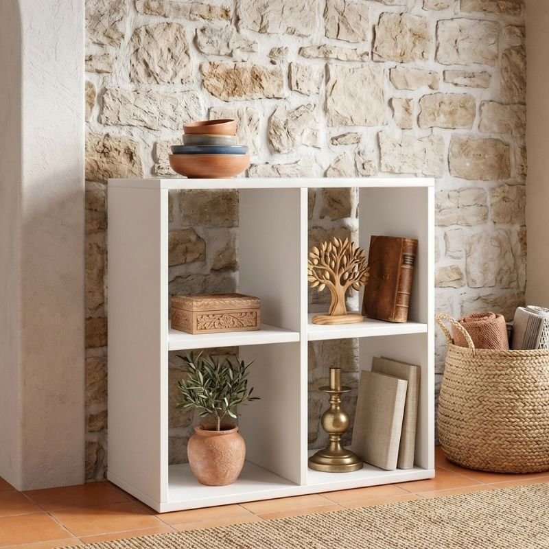 Βιβλιοθήκη Cube Megapap χρώμα λευκό 60x30x60εκ. Βρες το Βιβλιοθήκη Cube Megapap χρώμα λευκό 60x30x60εκ. σε μοναδική τιμή στο clickforshop.gr