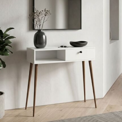Βρες το Κονσόλα Napoli Megapap χρώμα λευκό 90x29x88εκ. σε μοναδική τιμή στο clickforshop.gr