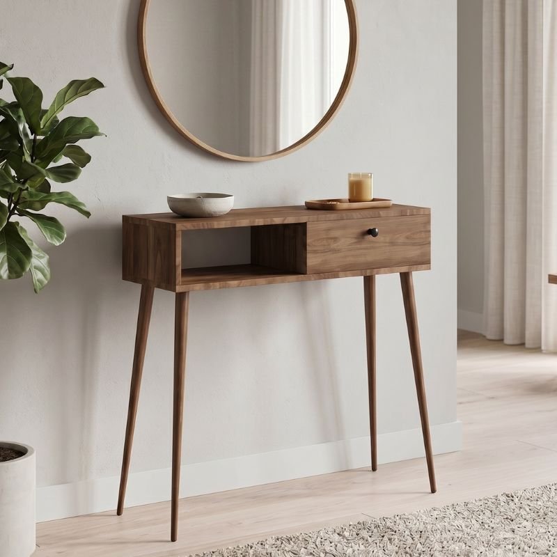 Κονσόλα Napoli Megapap χρώμα καρυδί 90x29x88εκ. Βρες το Κονσόλα Napoli Megapap χρώμα καρυδί 90x29x88εκ. σε μοναδική τιμή στο clickforshop.gr