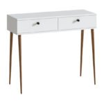 Κονσόλα Alis Megapap χρώμα λευκό 110x29x88εκ. - Image 3