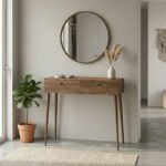 Βρες το Κονσόλα Alis Megapap χρώμα καρυδί 110x29x88εκ. σε μοναδική τιμή στο clickforshop.gr