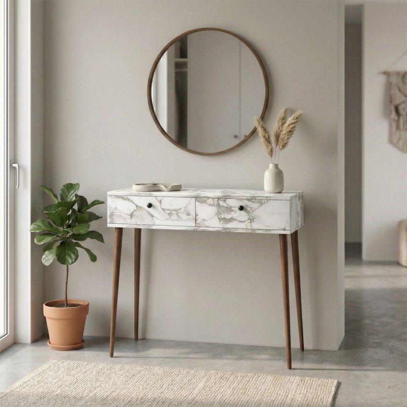 Κονσόλα Alis Megapap χρώμα λευκό εφέ μαρμάρου 110x29x88εκ. Βρες το Κονσόλα Alis Megapap χρώμα λευκό εφέ μαρμάρου 110x29x88εκ. σε μοναδική τιμή στο clickforshop.gr