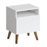 Κομοδίνο Sole Megapap χρώμα λευκό 40x30x47,6εκ. - Image 3