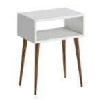 Κομοδίνο Gola Megapap χρώμα λευκό 45x30x58εκ. - Image 2