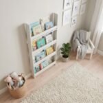 Επιτοίχια βιβλιοθήκη - ραφιέρα Montessori Megapap χρώμα λευκό 60x10x120εκ. - Image 2